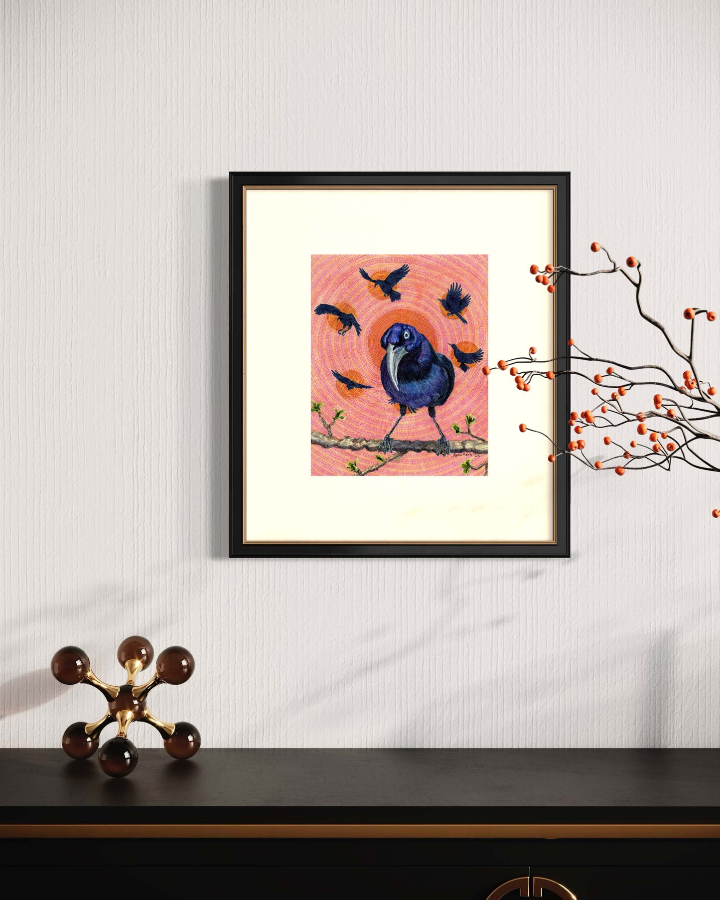 Crows Circling - Art Print