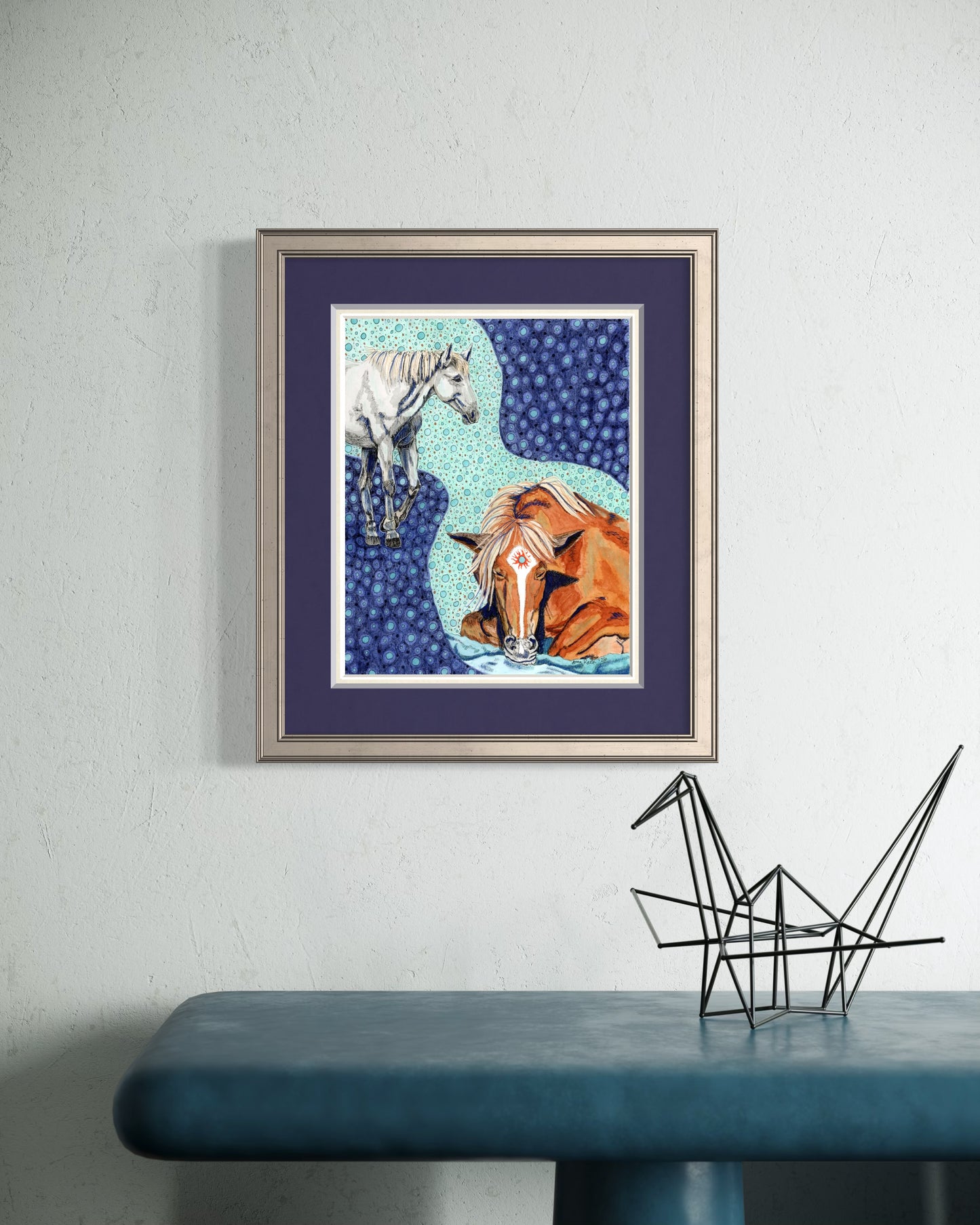 Sacred Pause in the Year of the Fire Horse - Art Print