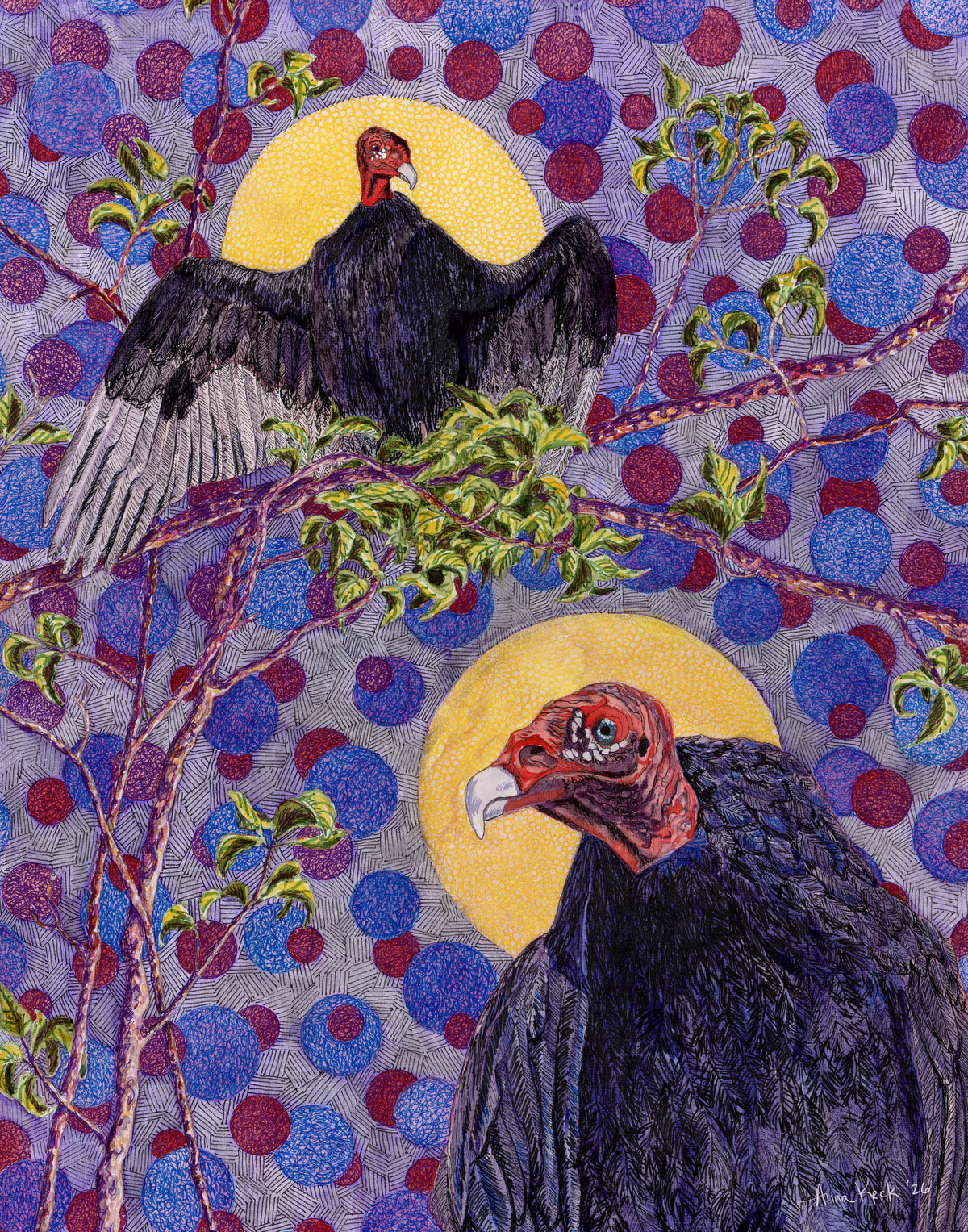 Turkey Vultures - Art Print